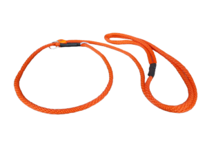 Retriverkoppel, orange, 195 cm.